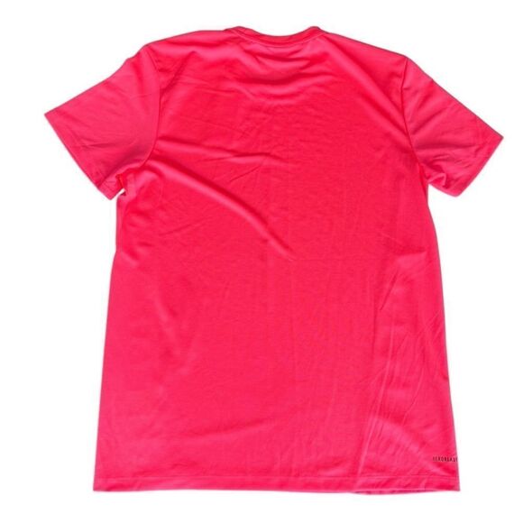 Adidas Aero 3S Tee Signal Pink Large NWT - Picture 2 of 7